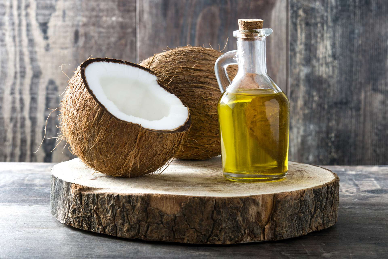 Comparison of organic vs conventional MCT oil bottles showing quality differences