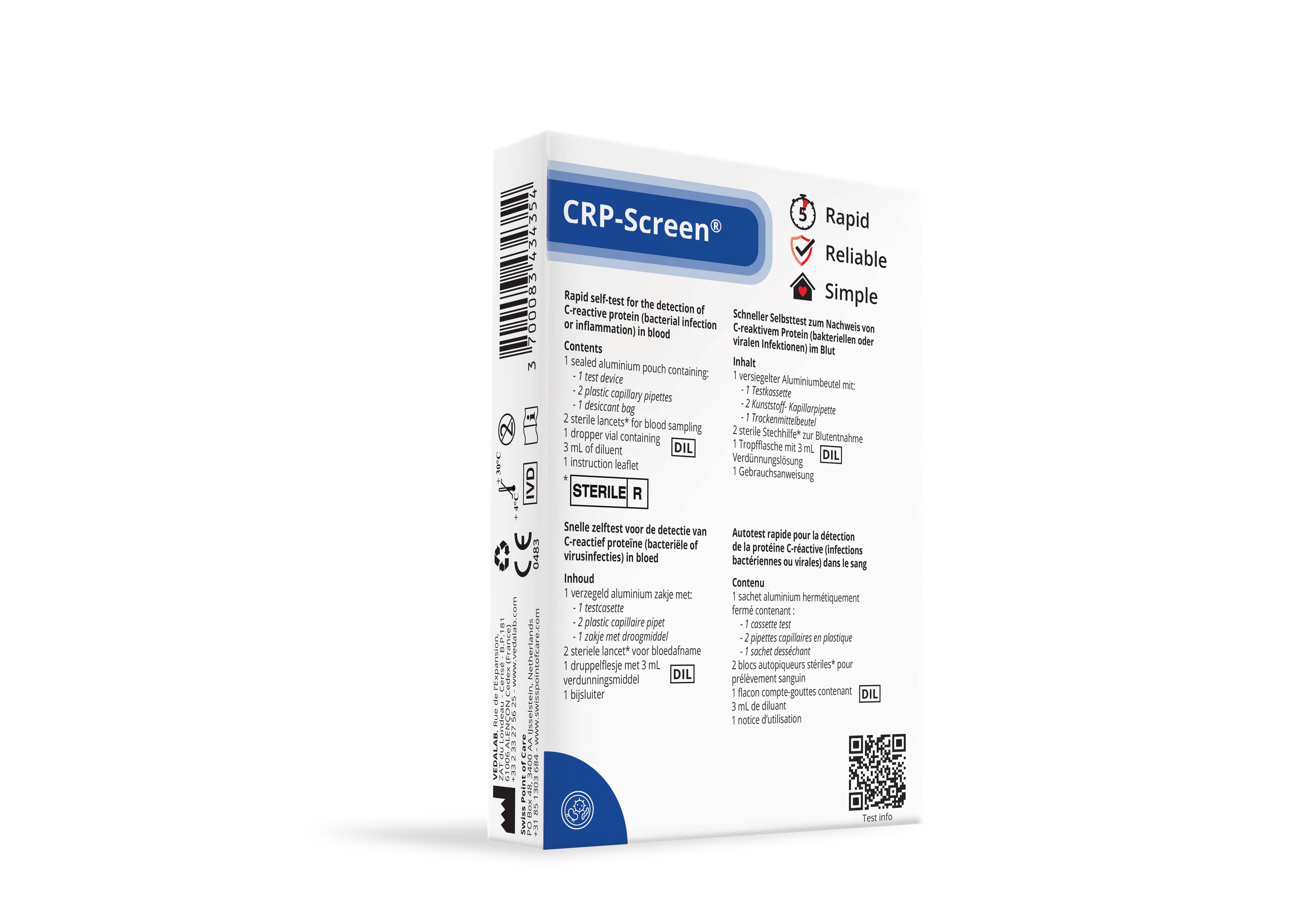 CRP-Screen® Swiss Point of Care Swiss Point of Care P-ST-CRP-54