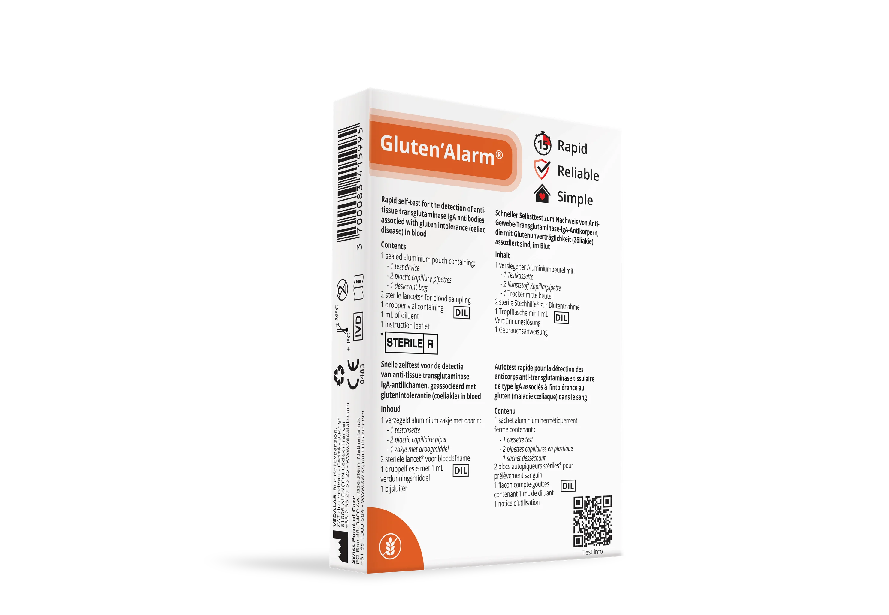 Gluten’Alarm® Swiss Point of Care Swiss Point of Care P-ST-GLU-95
