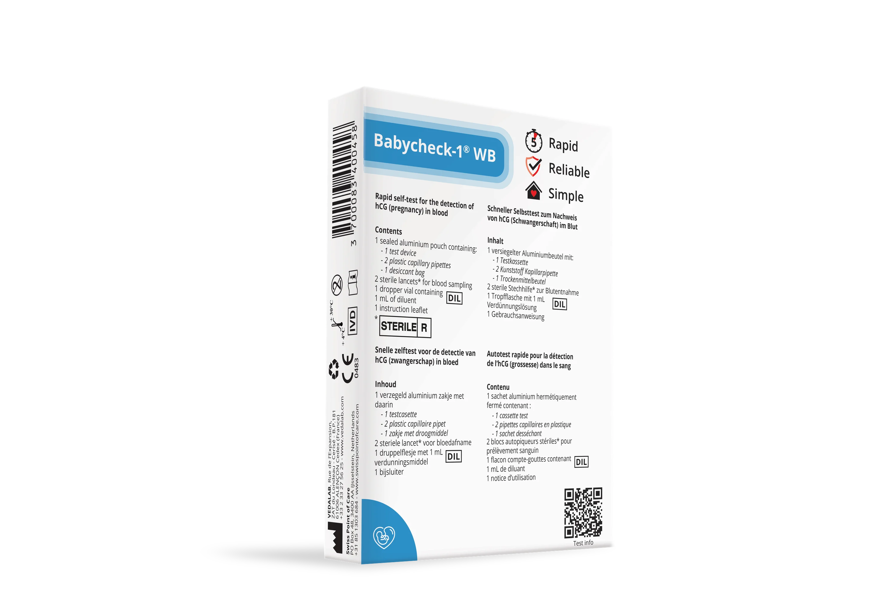 BABYCHECK-1®WB Swiss Point of Care Swiss Point of Care P-ST-BAB-58