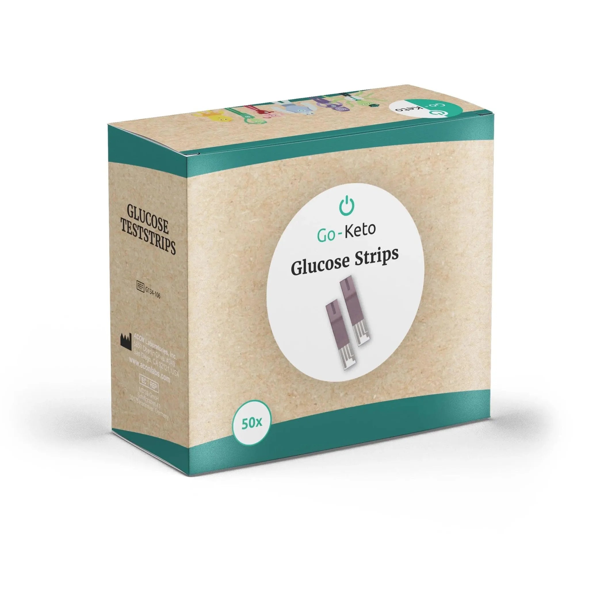 Blood Glucose Test Strip Go-Keto x50 go-keto  P-GKGT-50