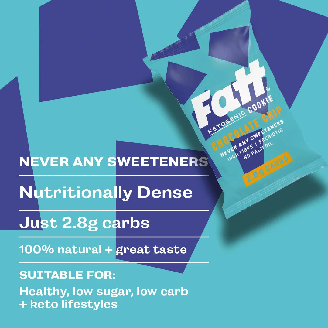 Fatt Keto Cookie Chocolate Chip 30g x12 Fatt 01900030