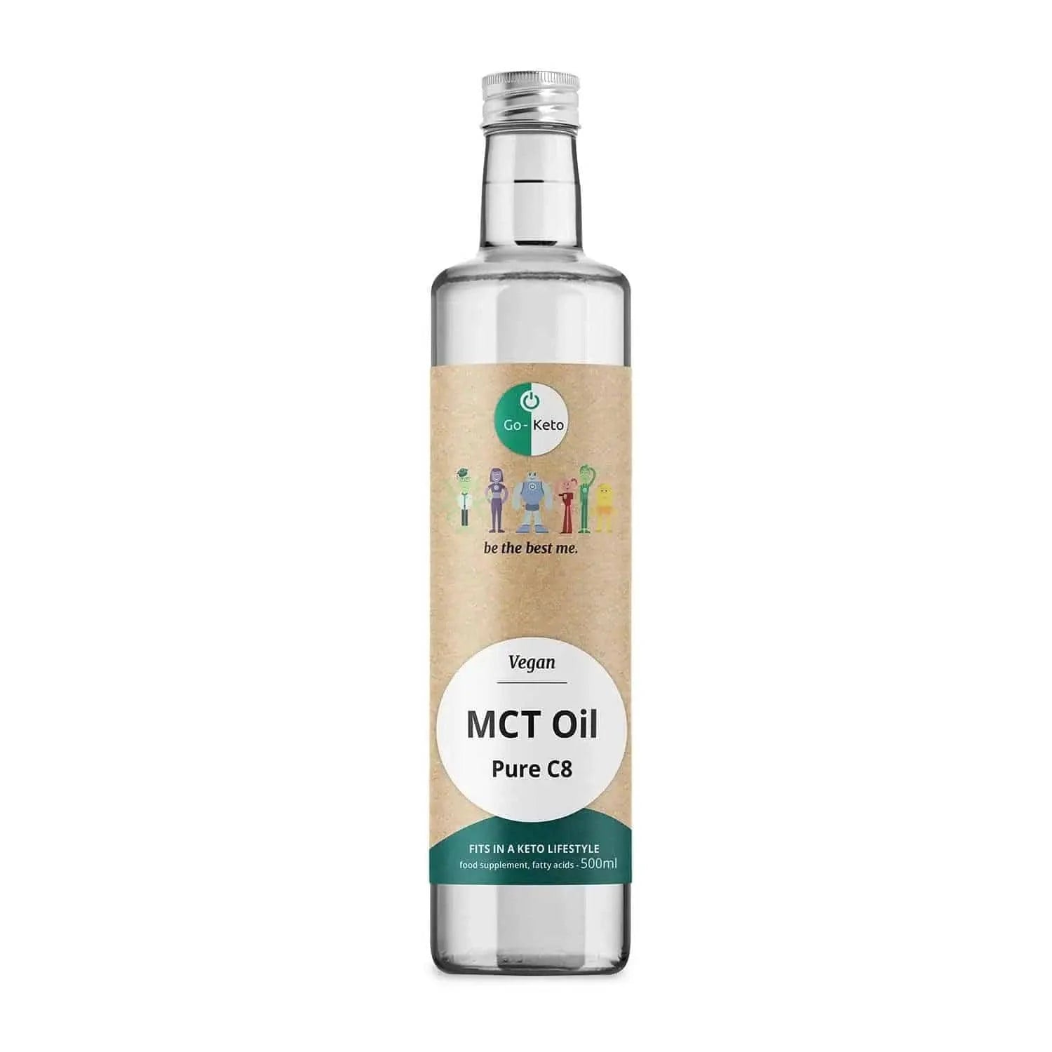 MCT Oil Pure Coconut C8 Go-Keto 500ml go-keto  P-GK-C8-679