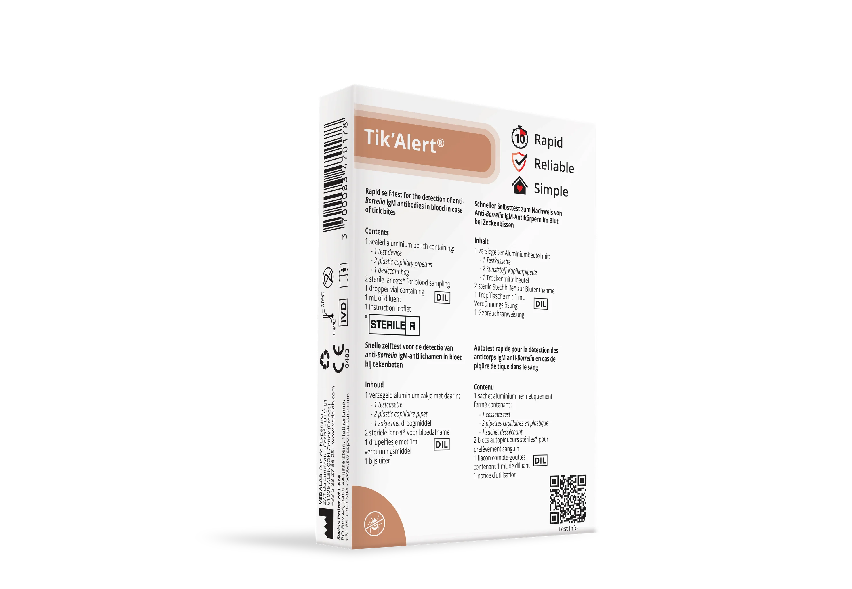 Tik’Alert® Swiss Point of Care Swiss Point of Care P-ST-TIK-78